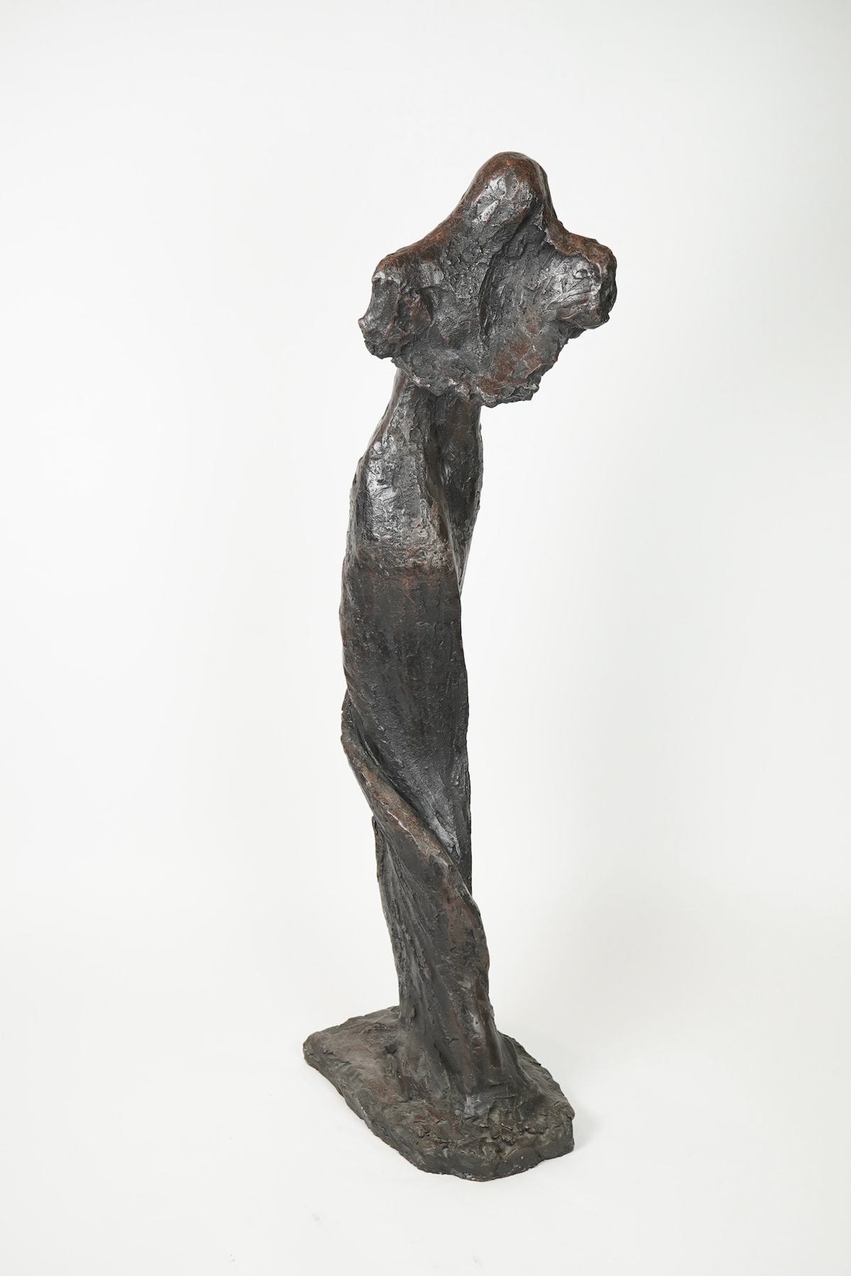 Helen Sinclair (Welsh, b.1954), 'To Paris', full length stone resin, 130cm high, base 43cm wide, 26cm deep